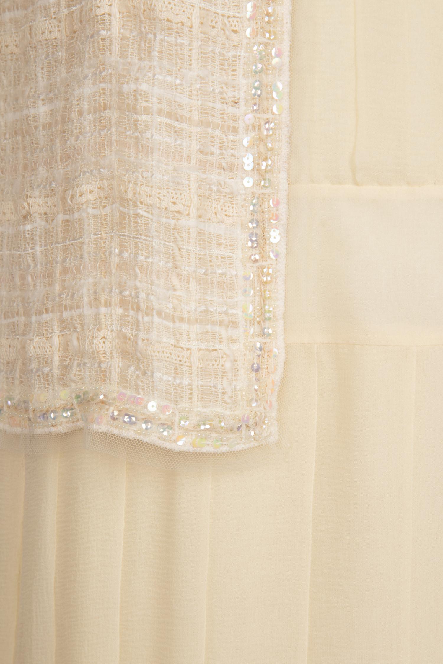 Chanel White Jacket and Dress Ensemble, Cruise 2006