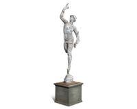 After Giambologna (Italian, 1524-1608), A Cast Zinc Statue of Mercury