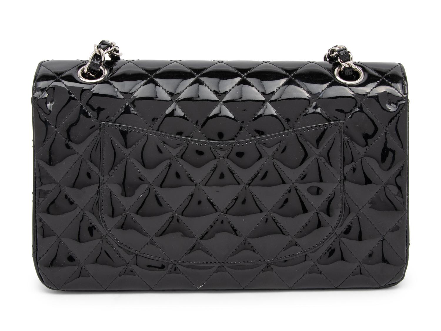 Chanel Black Patent Double-Flap Bag, 2002-03