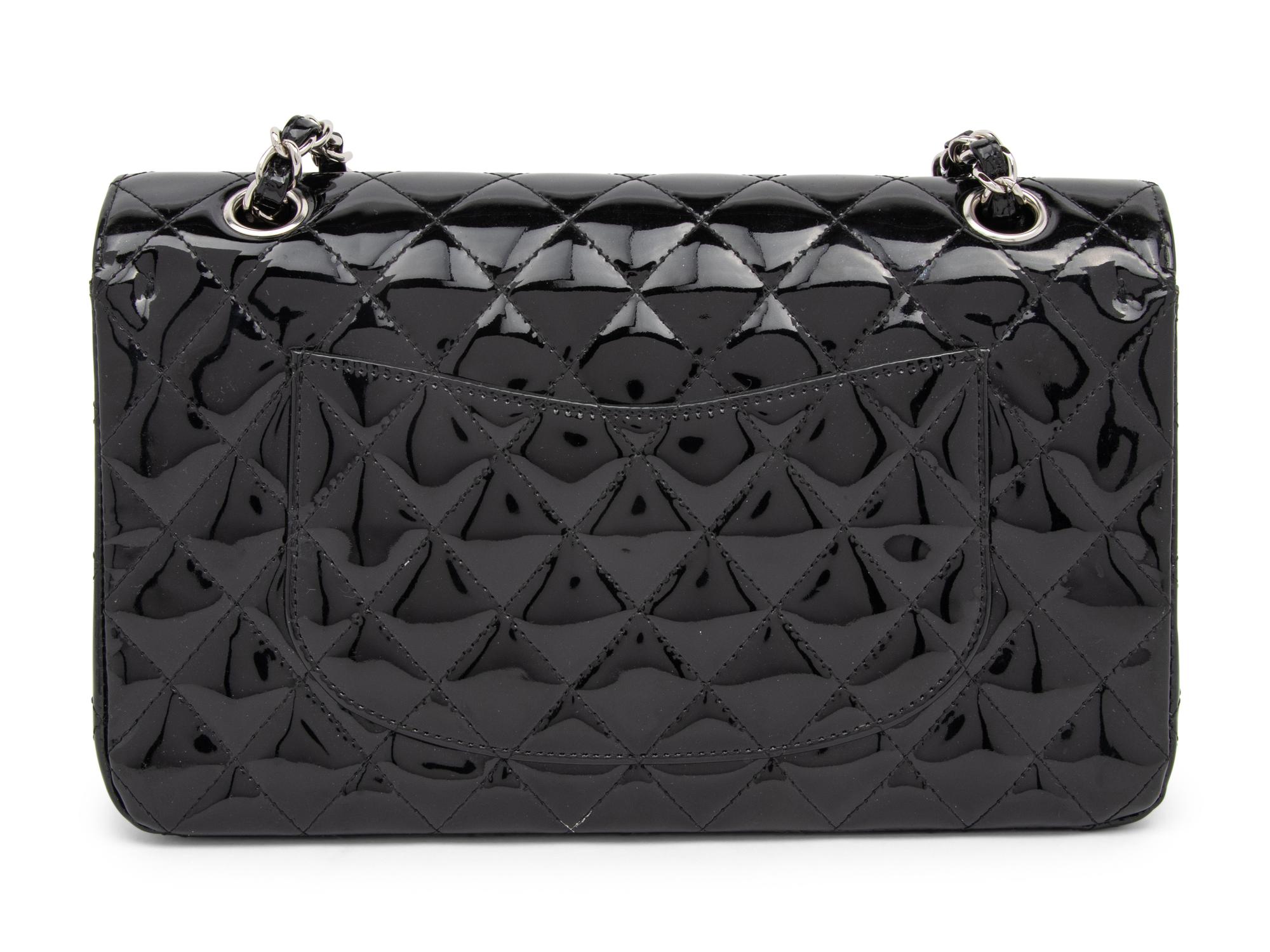 Chanel Black Patent Double-Flap Bag, 2002-03