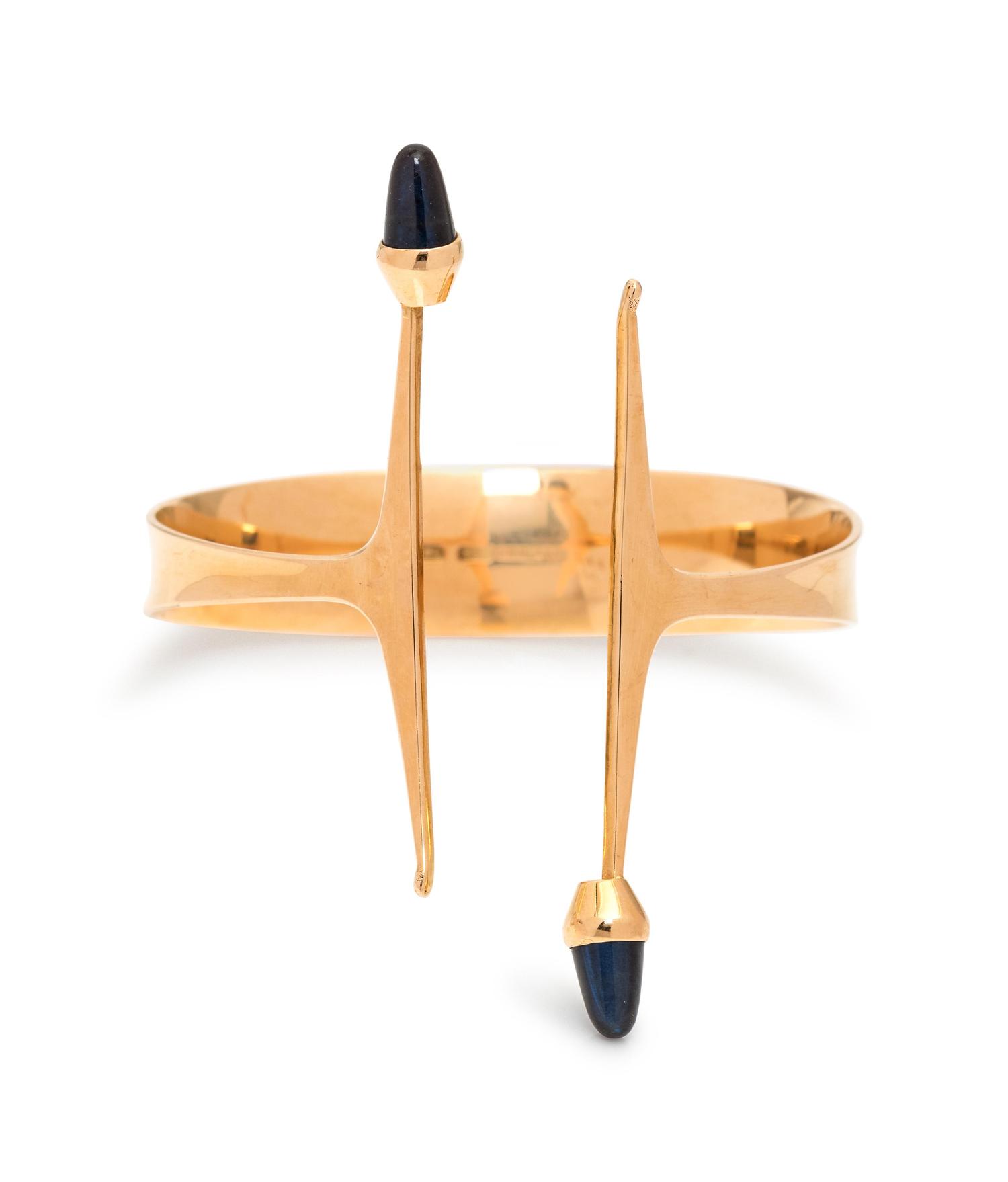 Elis Kauppi, Gold and Labradorite Cuff Bracelet