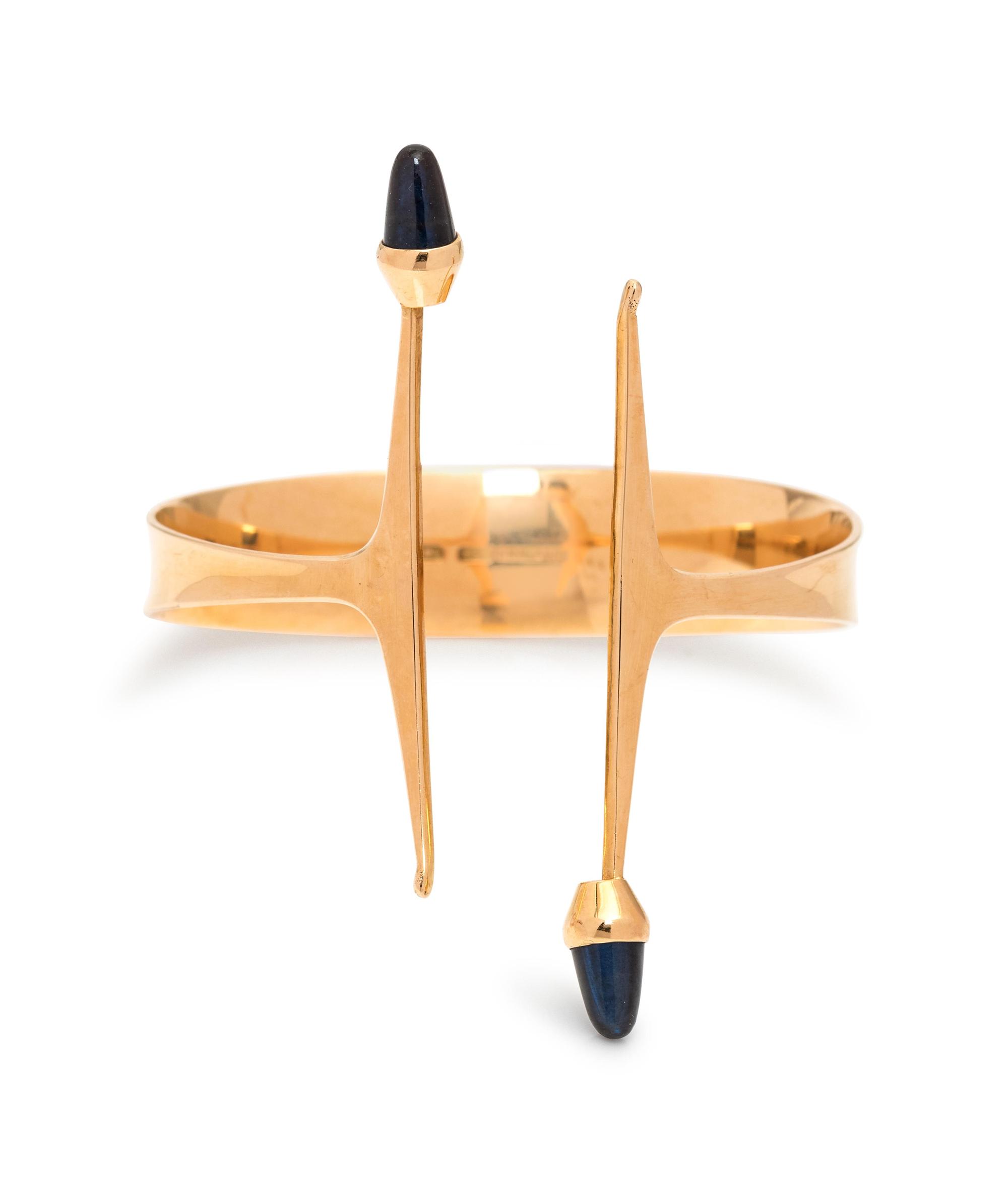 Elis Kauppi, Gold and Labradorite Cuff Bracelet