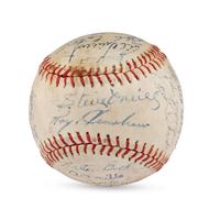 A 1944 Detroit Tigers Team Signed Autograph Baseball (PSA Auction Letter)