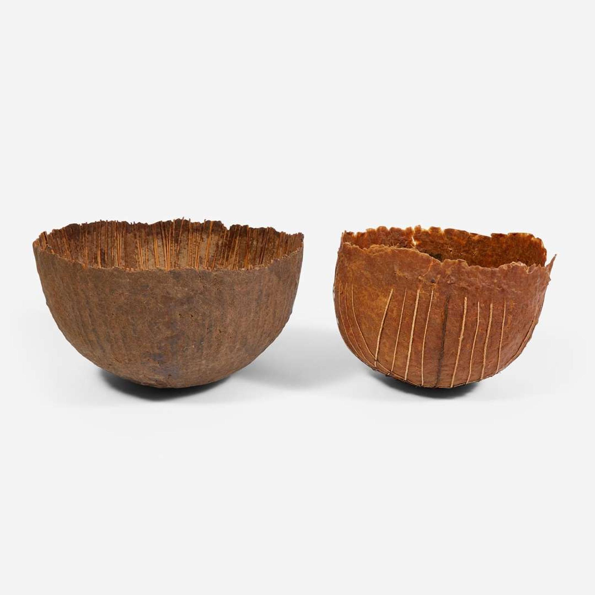 Sylvia Seventy (American, b. 1947) Two Vessels: Untitled and "Twined", USA, 1980 and 1983