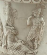 A Pair of Italian White Marble Models of the Medici Vase
