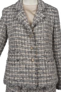Chanel Silver Skirt Suit, 2010s