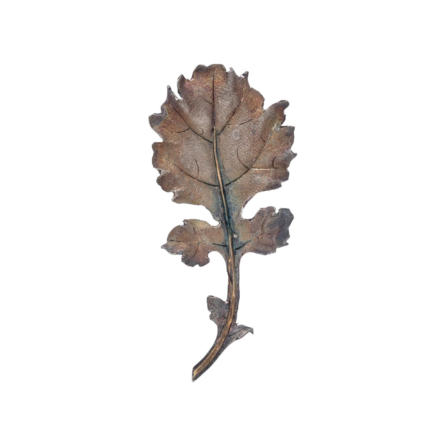BUCCELLATI, STERLING SILVER OAK LEAF BROOCH