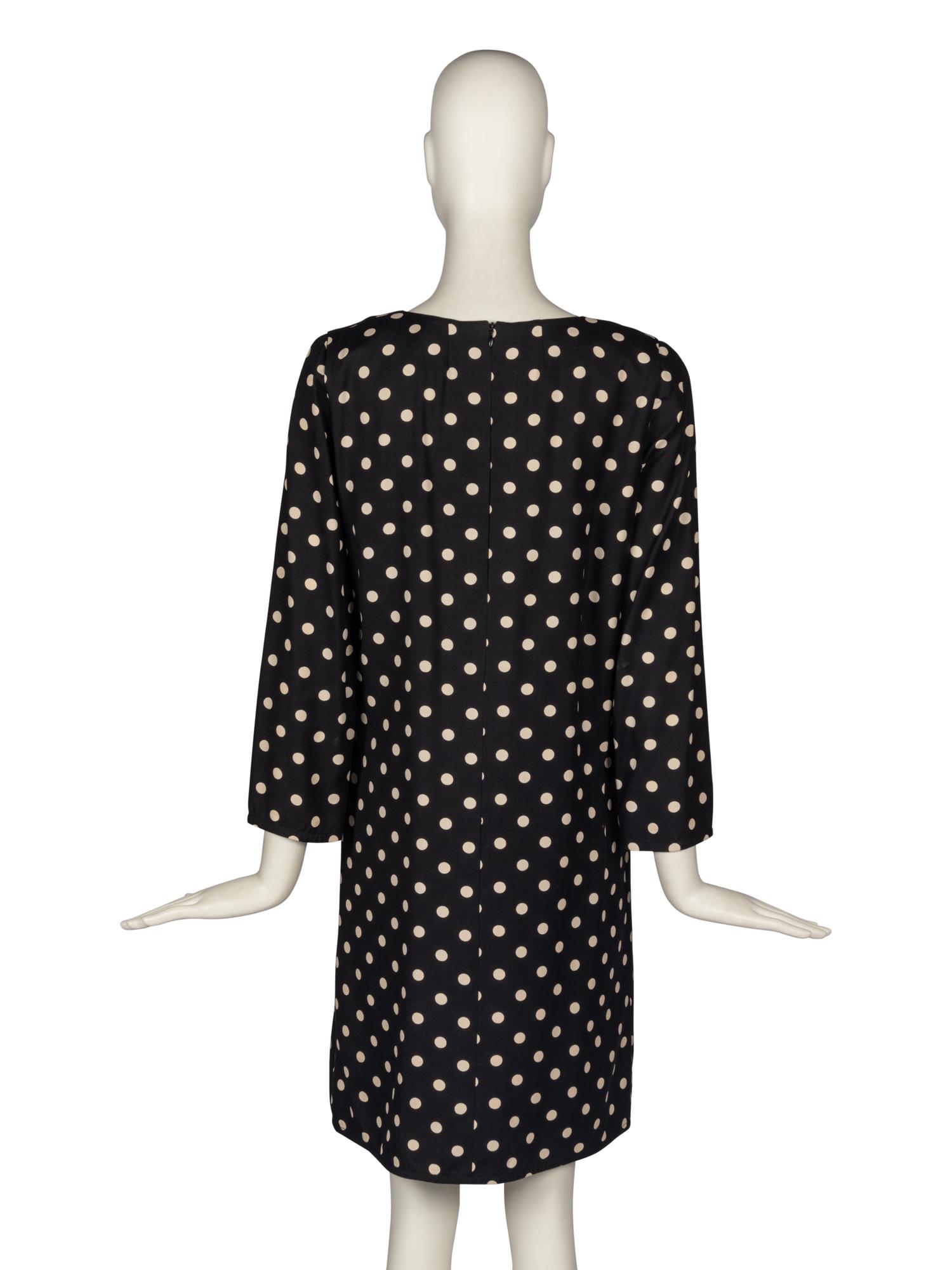 Pierre Cardin Haute Couture Polka Dot Dress