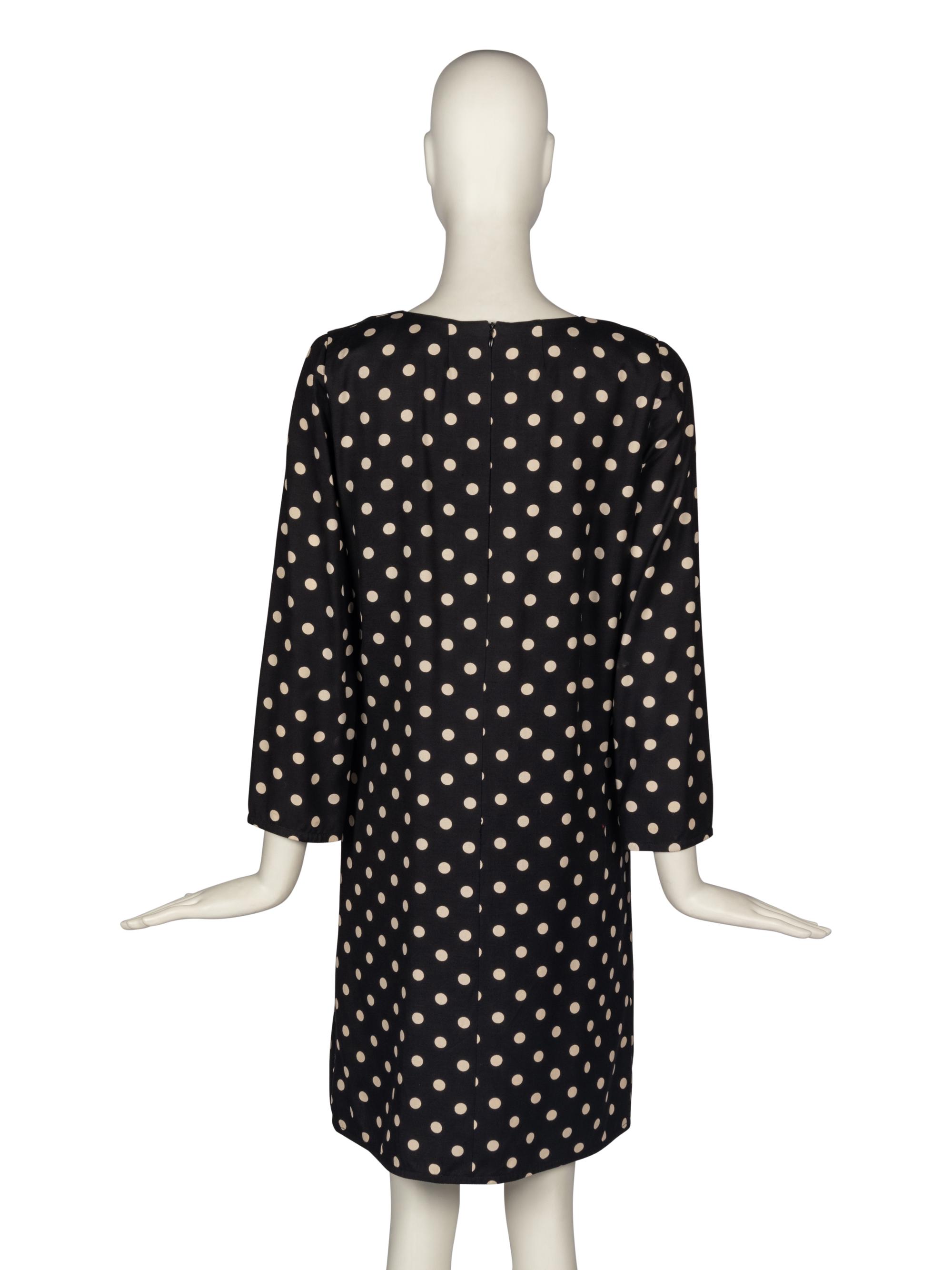 Pierre Cardin Haute Couture Polka Dot Dress