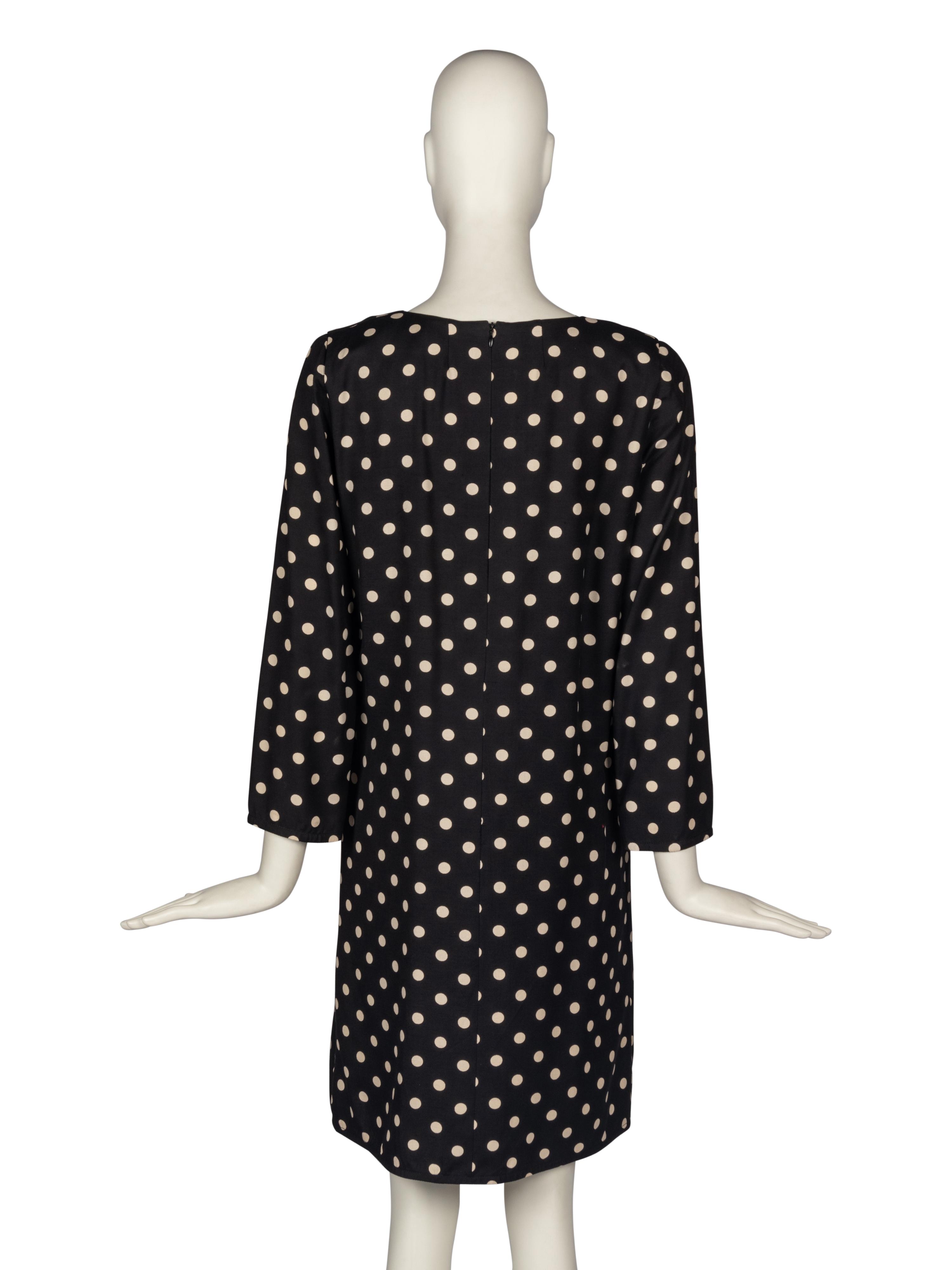 Pierre Cardin Haute Couture Polka Dot Dress