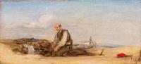 Attributed to David Wilkie, (British, 1785-1841), Grave Digger in Hamlet, ca. 1840