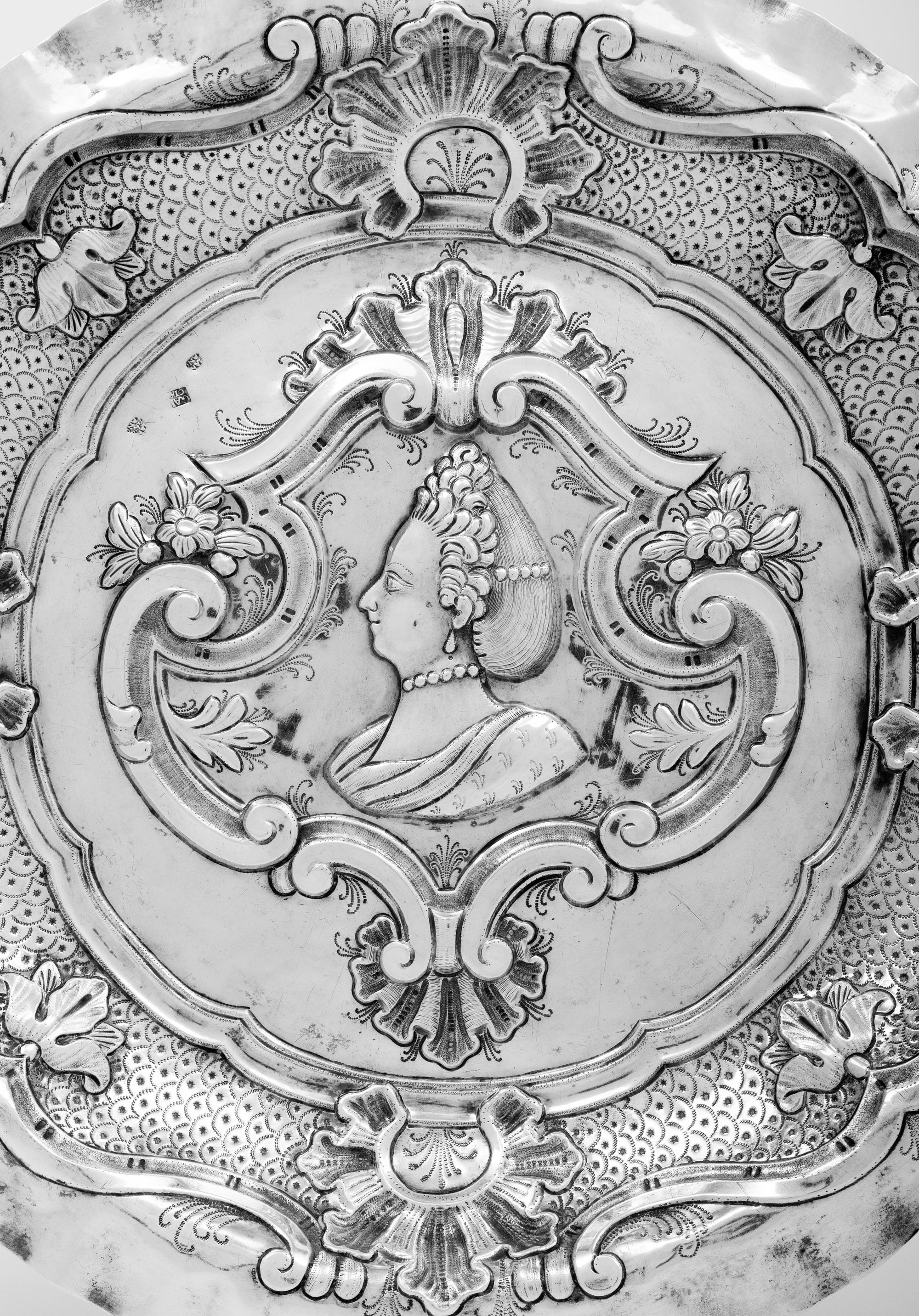 A Spanish Silver Presentation Dish