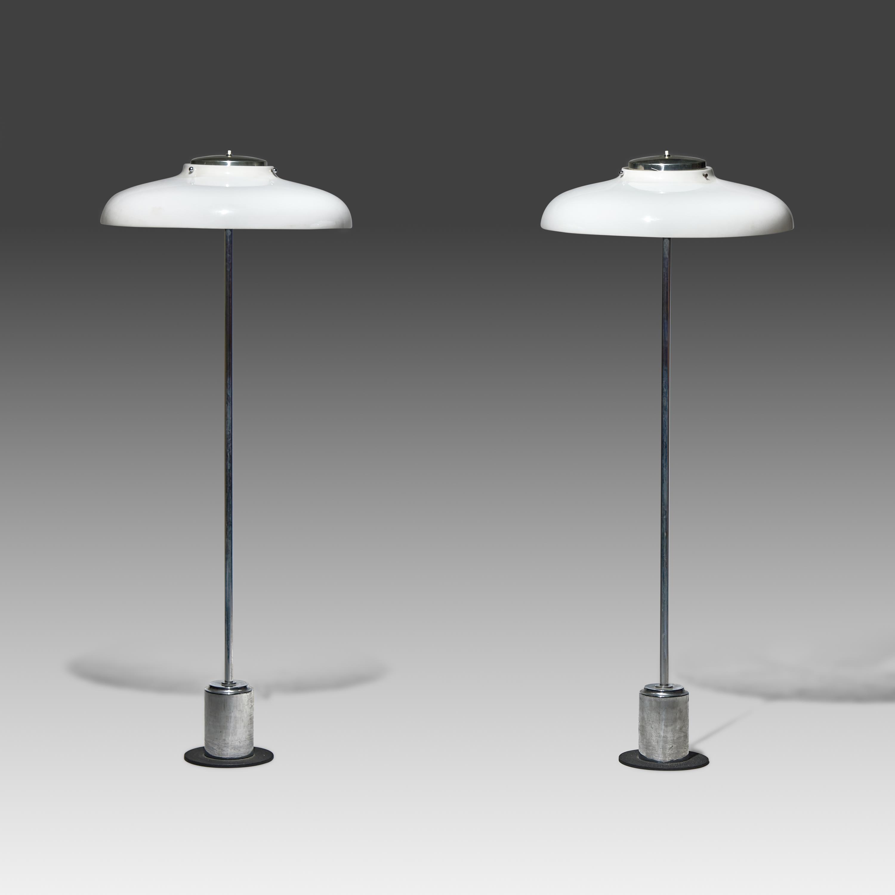 Floor lamps model 1005/B, pair, c. 1963 Arteluce, Italy