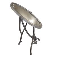 A Fer Forge Vanity Mirror 11.25" W x 7.5" D x 19" H — France, Circa 1920