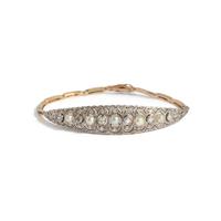 EDWARDIAN, DIAMOND AND PEARL BRACELET