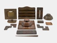 Fifteen-Piece Zodiac Desk Set