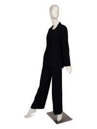 Chanel Navy Three-Piece Ensemble and Pea Coat, 1998-1999