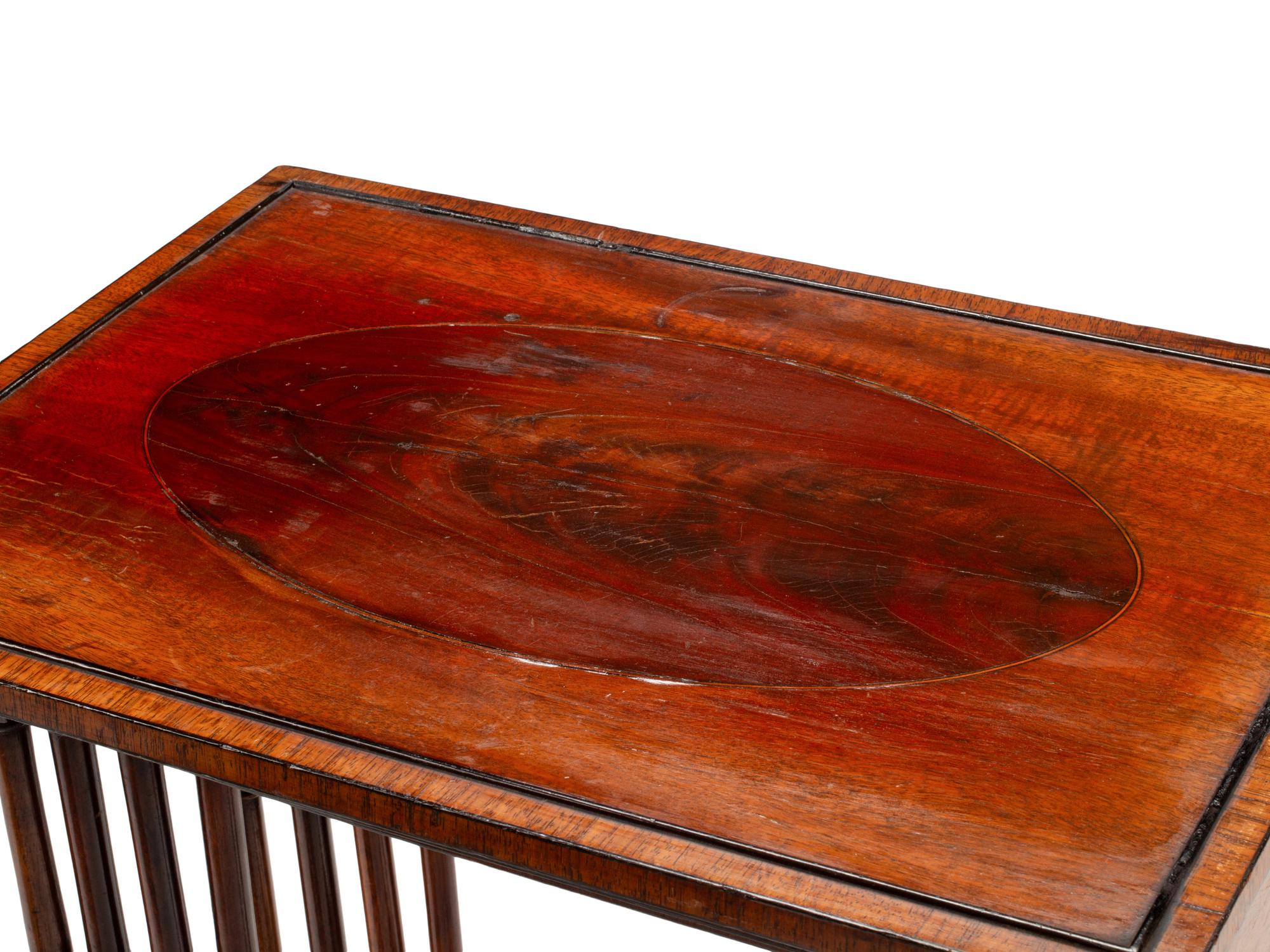 An English Marquetry Four-Stack Table