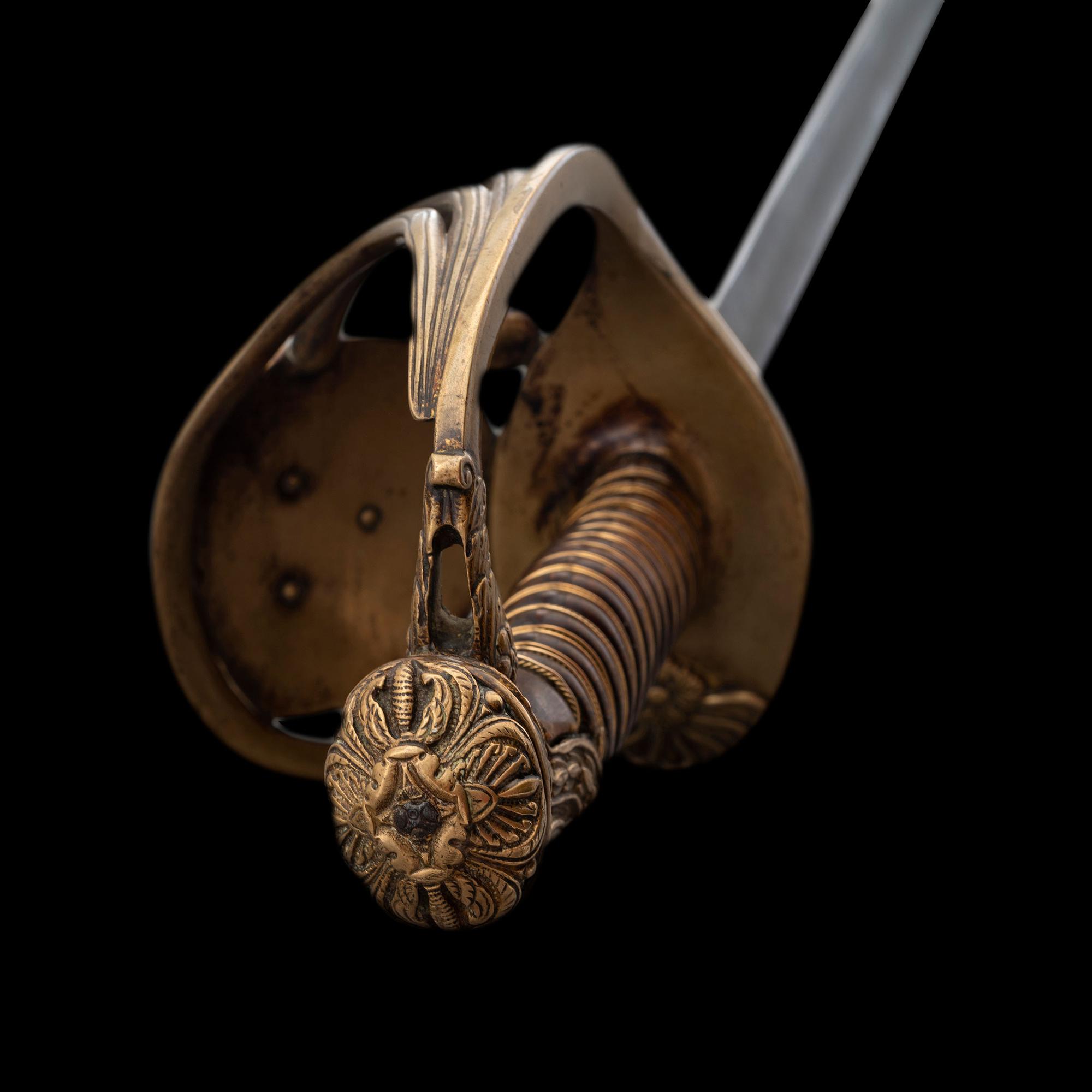 Cent Guard Style Presentation Sword of Capt. A.T. Farwell 179th NY Infantry, KIA at The Crater and the Sword Captured by Capt. J.B. Hughes, 11th AL Infantry