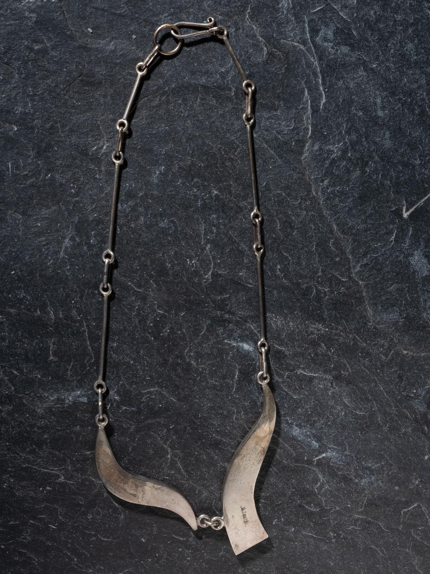 Silver and Mosaic Inlay Necklace