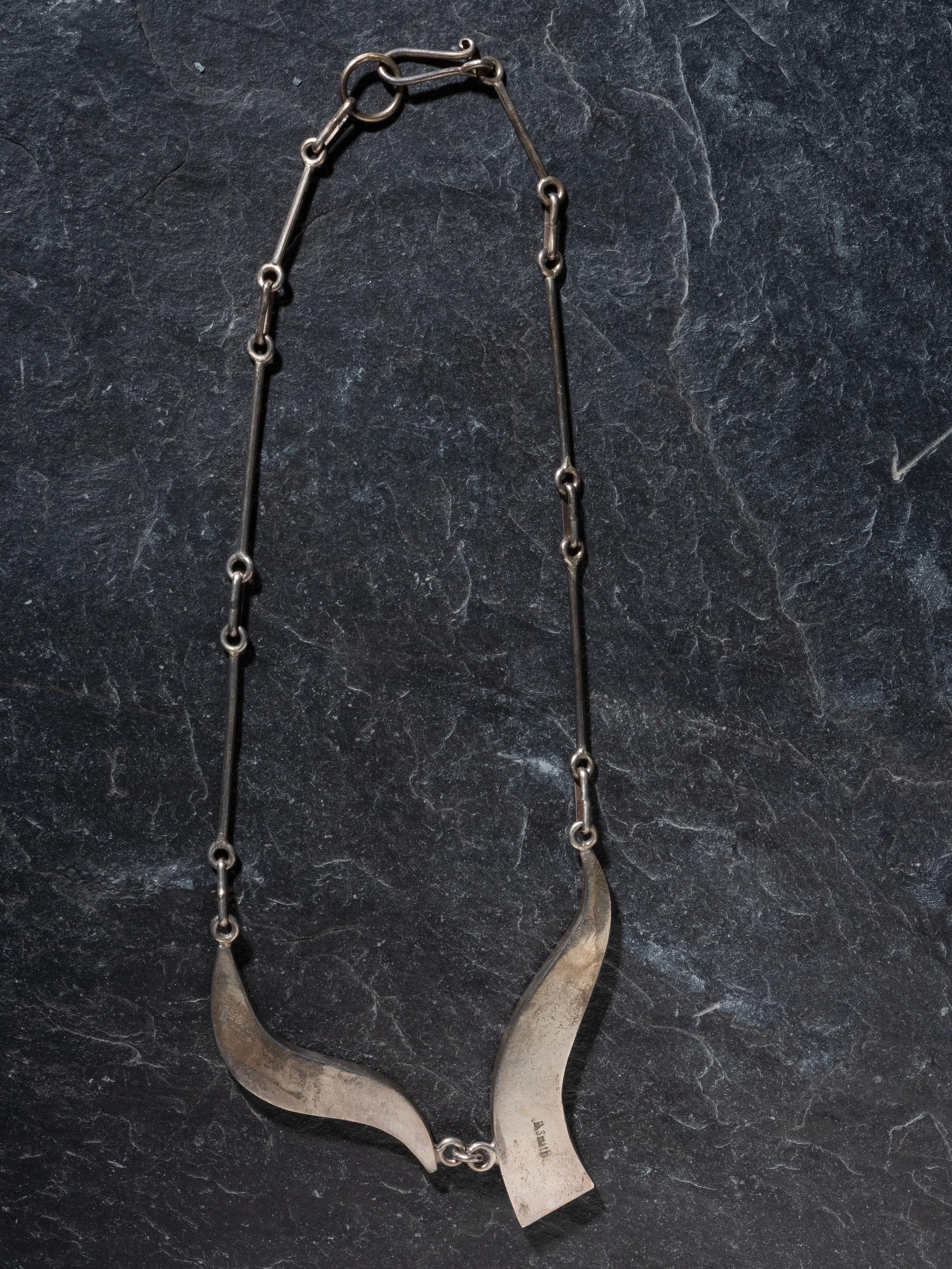 Silver and Mosaic Inlay Necklace