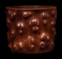 A Carved Huanghuali Brushpot, Bitong