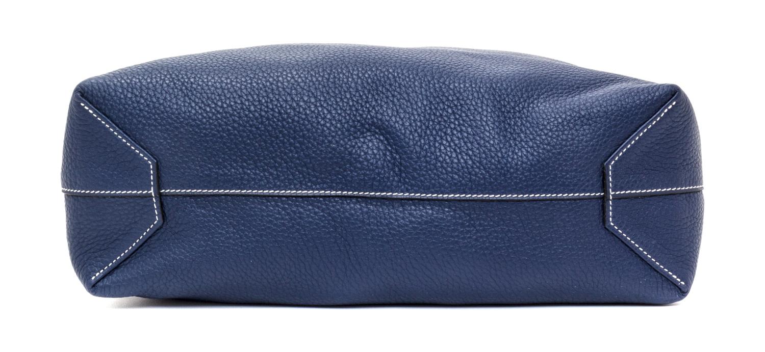 An Hermes Bleu Izmir/Bleu Sapphire 45cm Taurillon Clemence Double Sens Tote, 17.5" x 15.5" x 5".