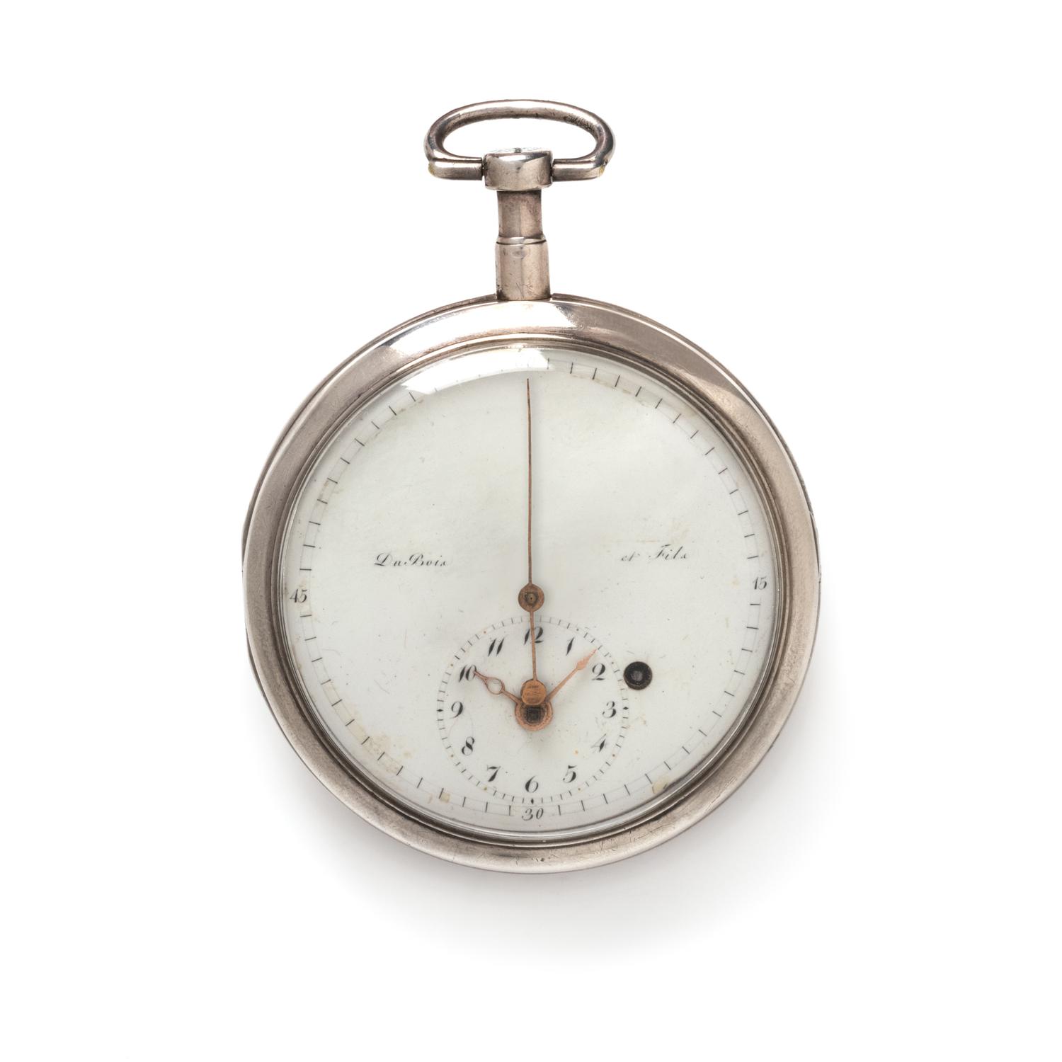 SILVER OPEN FACE POCKET WATCH