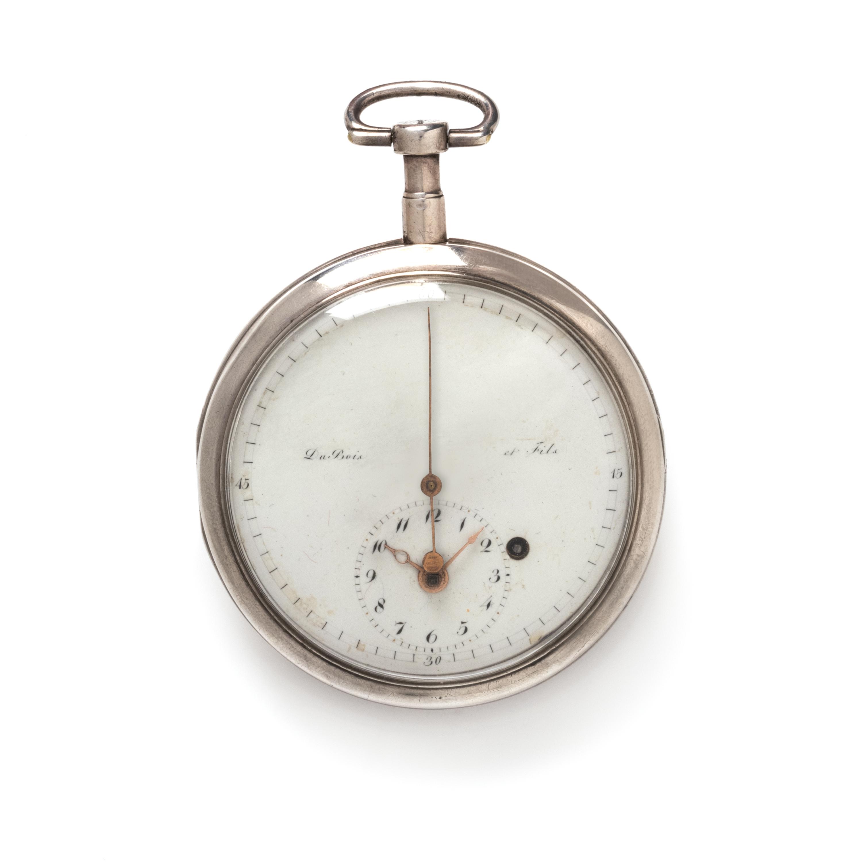SILVER OPEN FACE POCKET WATCH