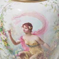A Large Sévres White-Ground Porcelain and Gilt Bronze Mounted Urn