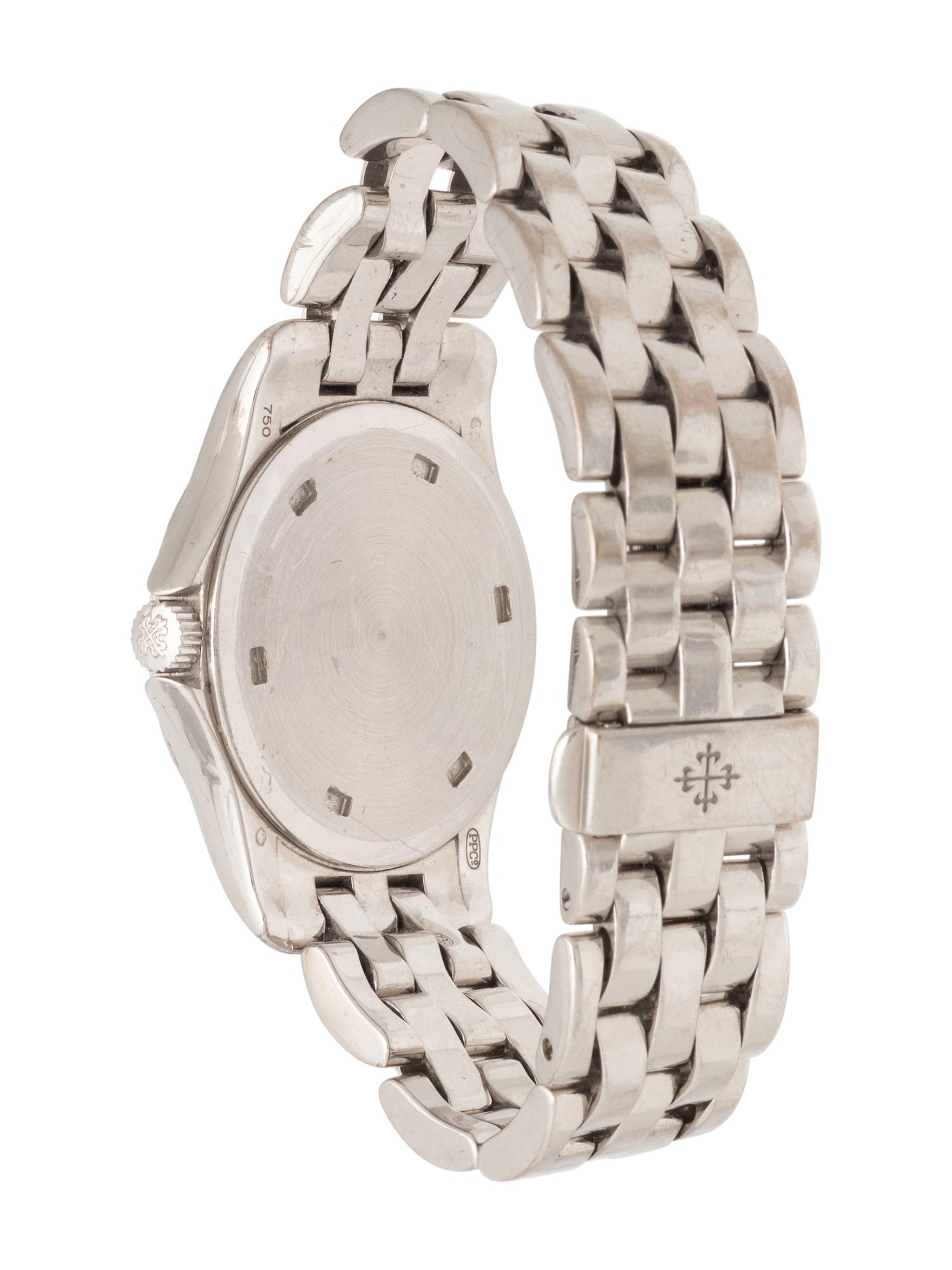 PATEK PHILIPPE, REF. 4906/1G 18K WHITE GOLD WATCH, BOX & PAPERS