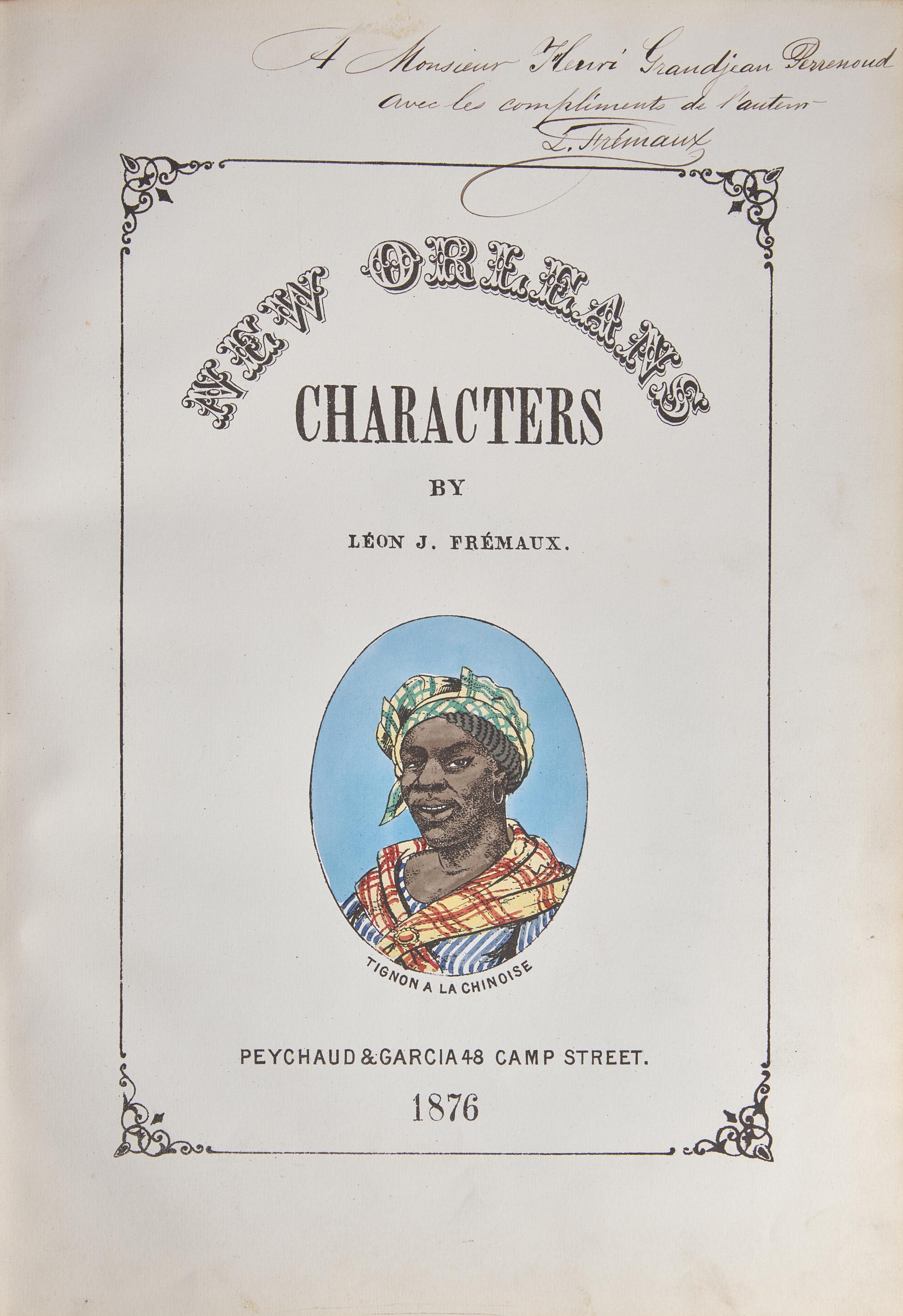[Americana] Fremaux, Leon J. New Orleans Characters