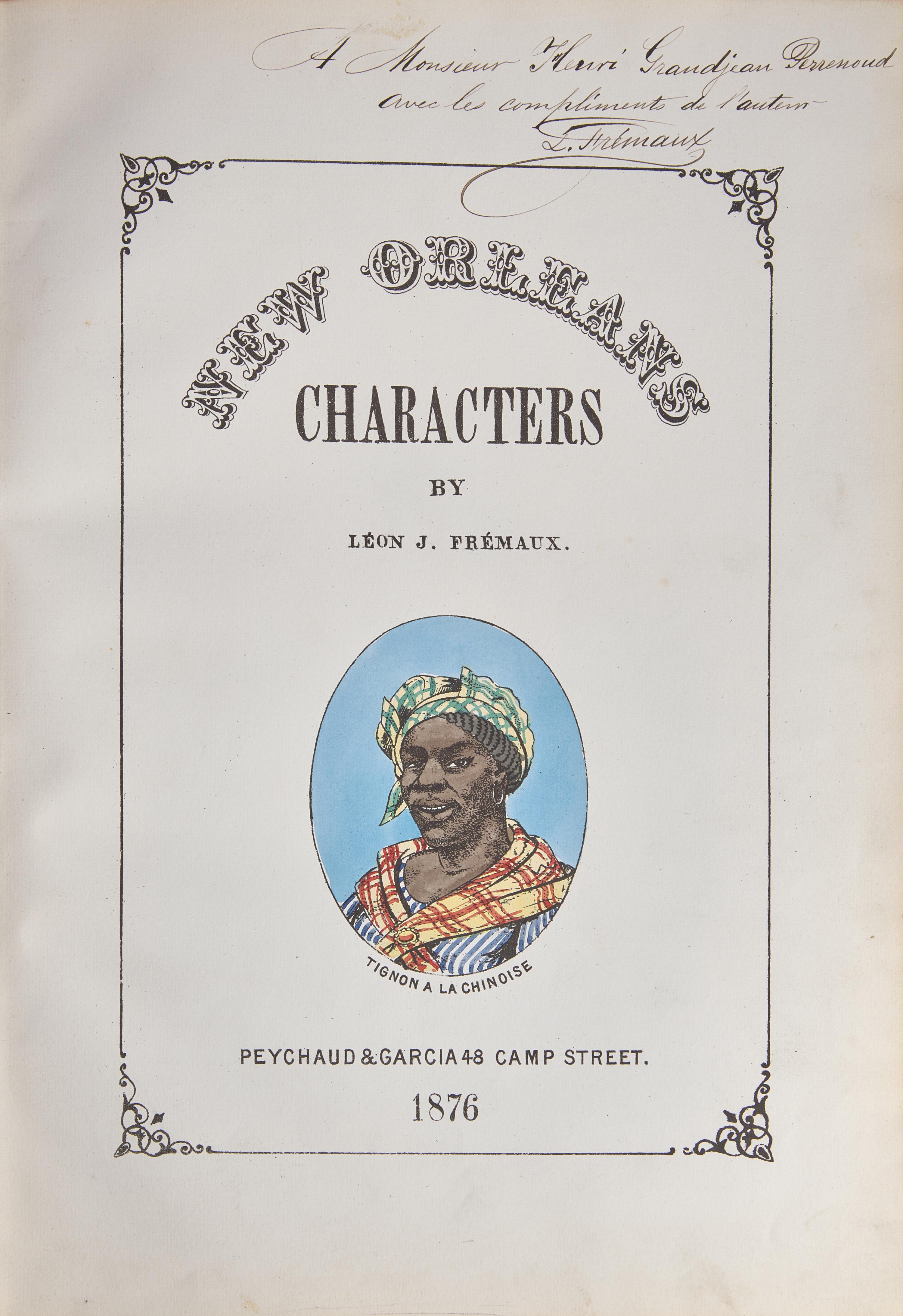 [Americana] Fremaux, Leon J. New Orleans Characters