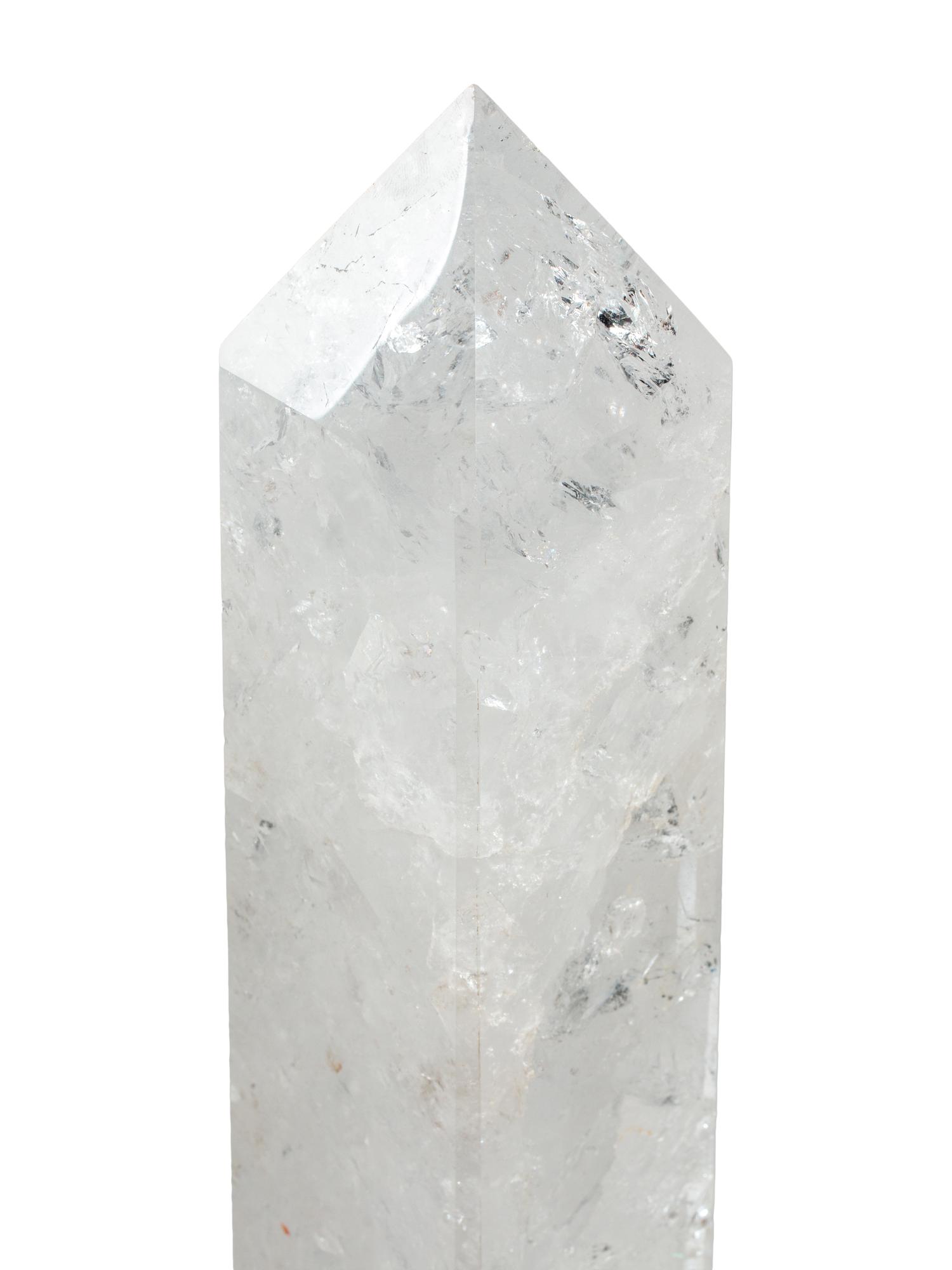 A Pair of Rock Crystal Obelisks