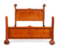 Burled Fir Double Bed