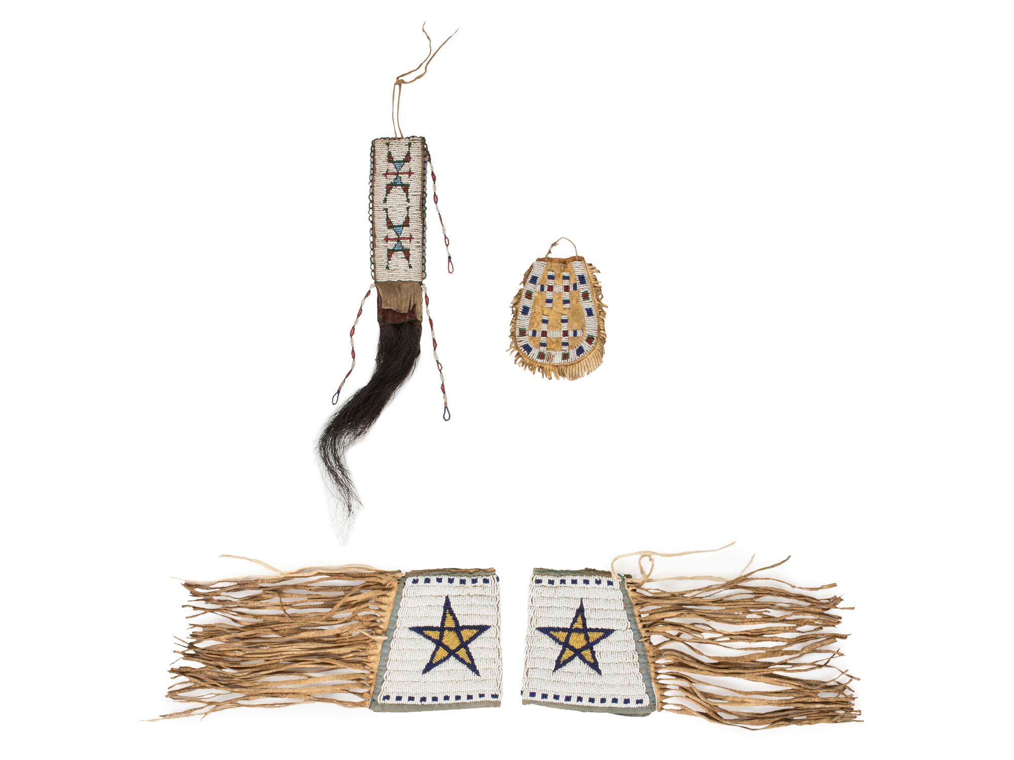 Northern Plains Pouche, Cuffs, and Hair Drop