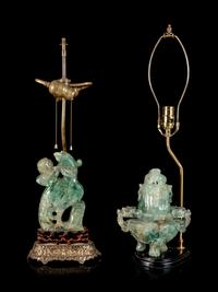 Two Chinese Green Tourmaline Articles