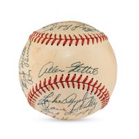 A 1949 Chicago White Sox Team Signed Autograph Baseball (JSA Auction Letter),