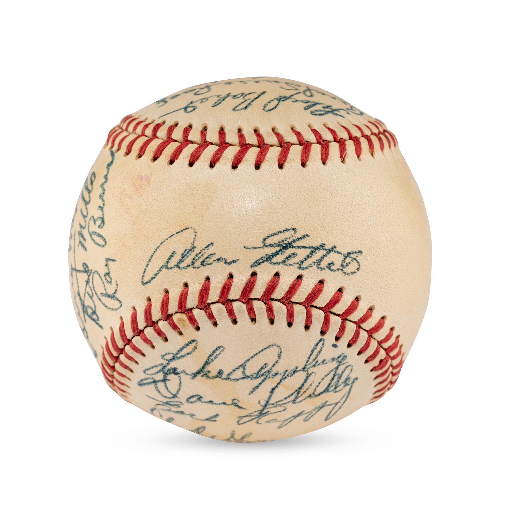 A 1949 Chicago White Sox Team Signed Autograph Baseball (JSA Auction Letter),