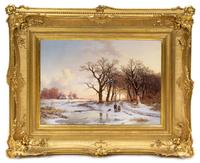 Dutch School, (19th Century), Winter Scene, 1851