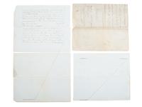 [SLAVERY & ABOLITION] -- [POLK, LEONIDAS (1806-1864)]. Documents regarding the exchange of two enslaved persons, Celia and Jackson, by Mrs. Frances Polk, 1859.