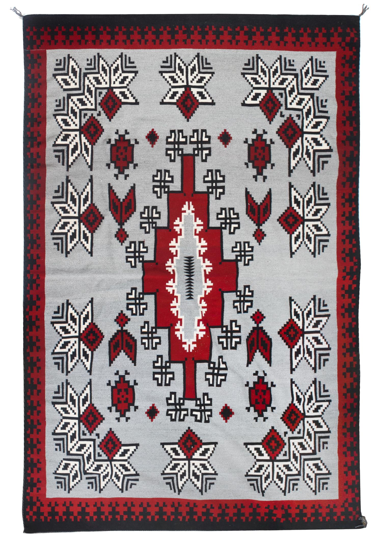 A Contemporary Navajo Rug 84 x 108 inches.