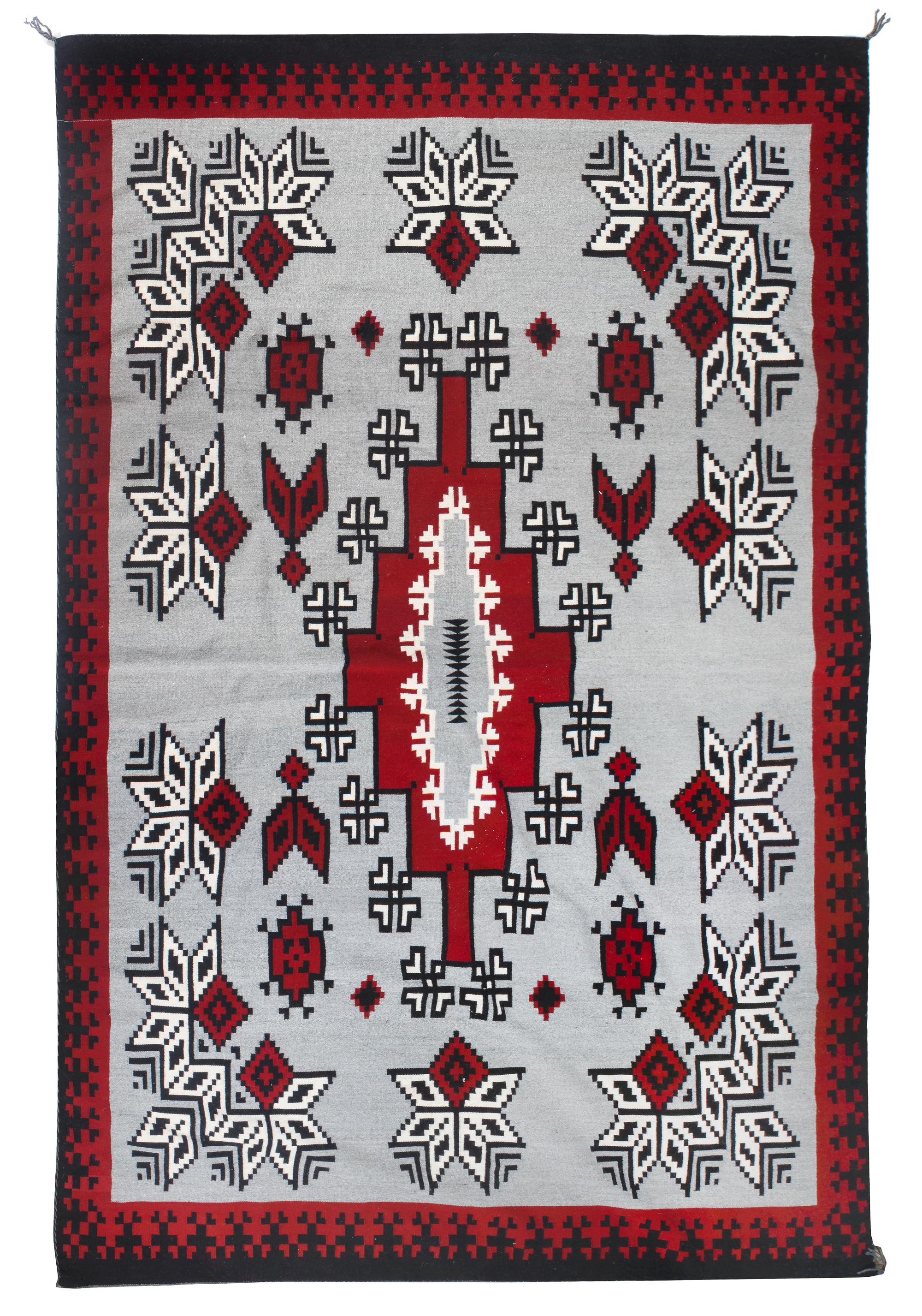 A Contemporary Navajo Rug 84 x 108 inches.