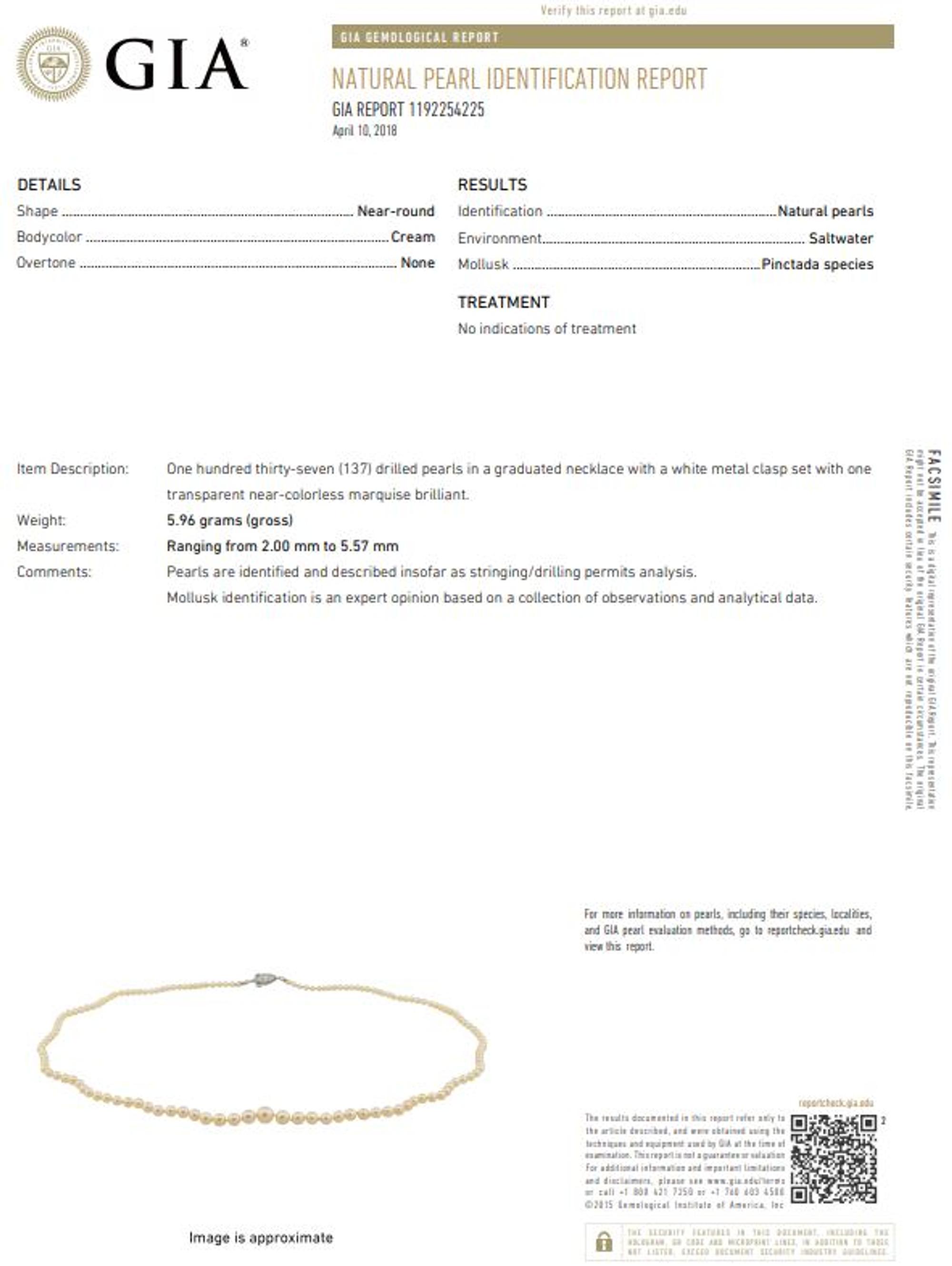 NATURAL PEARL AND DIAMOND NECKLACE