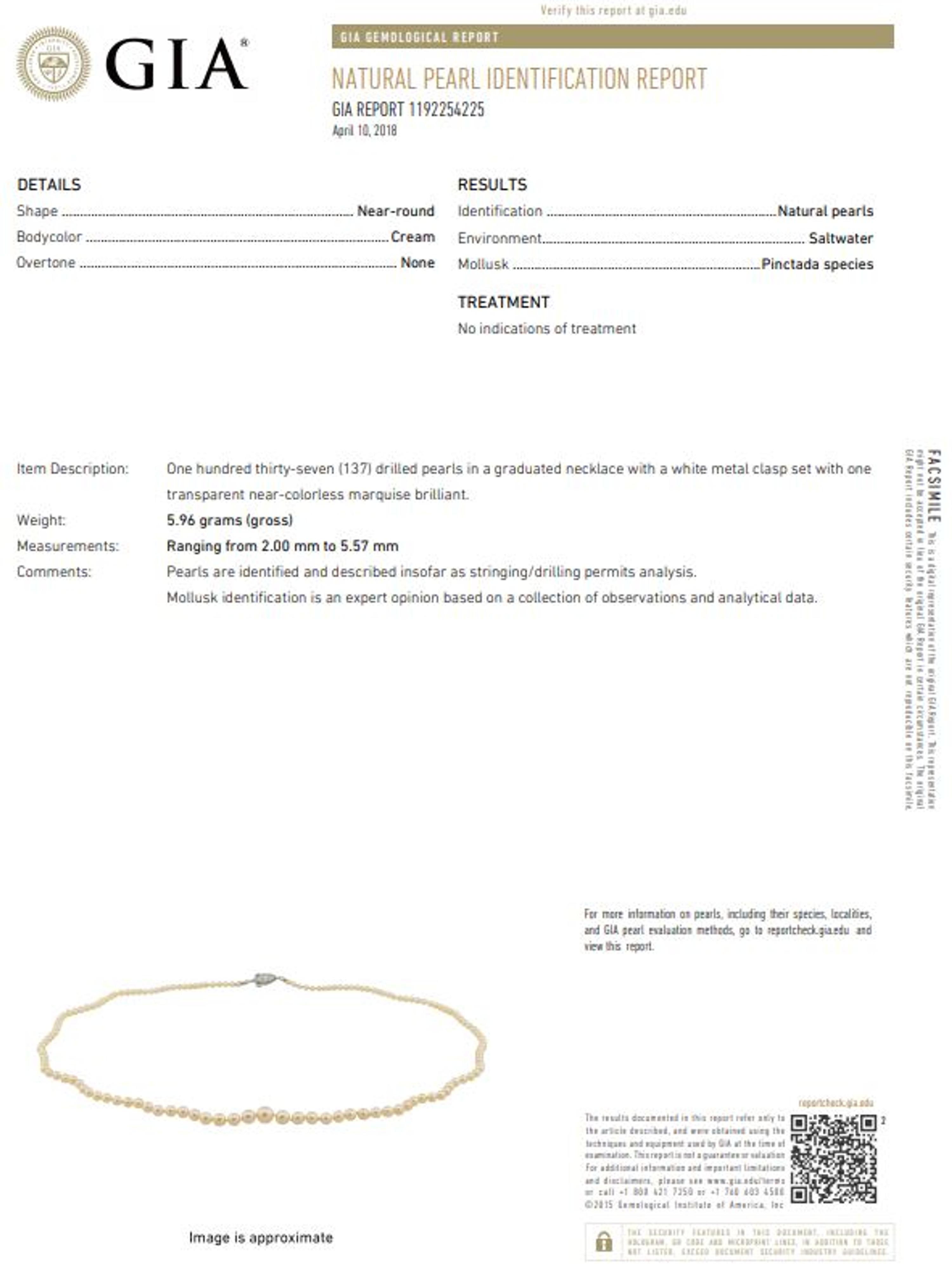 NATURAL PEARL AND DIAMOND NECKLACE