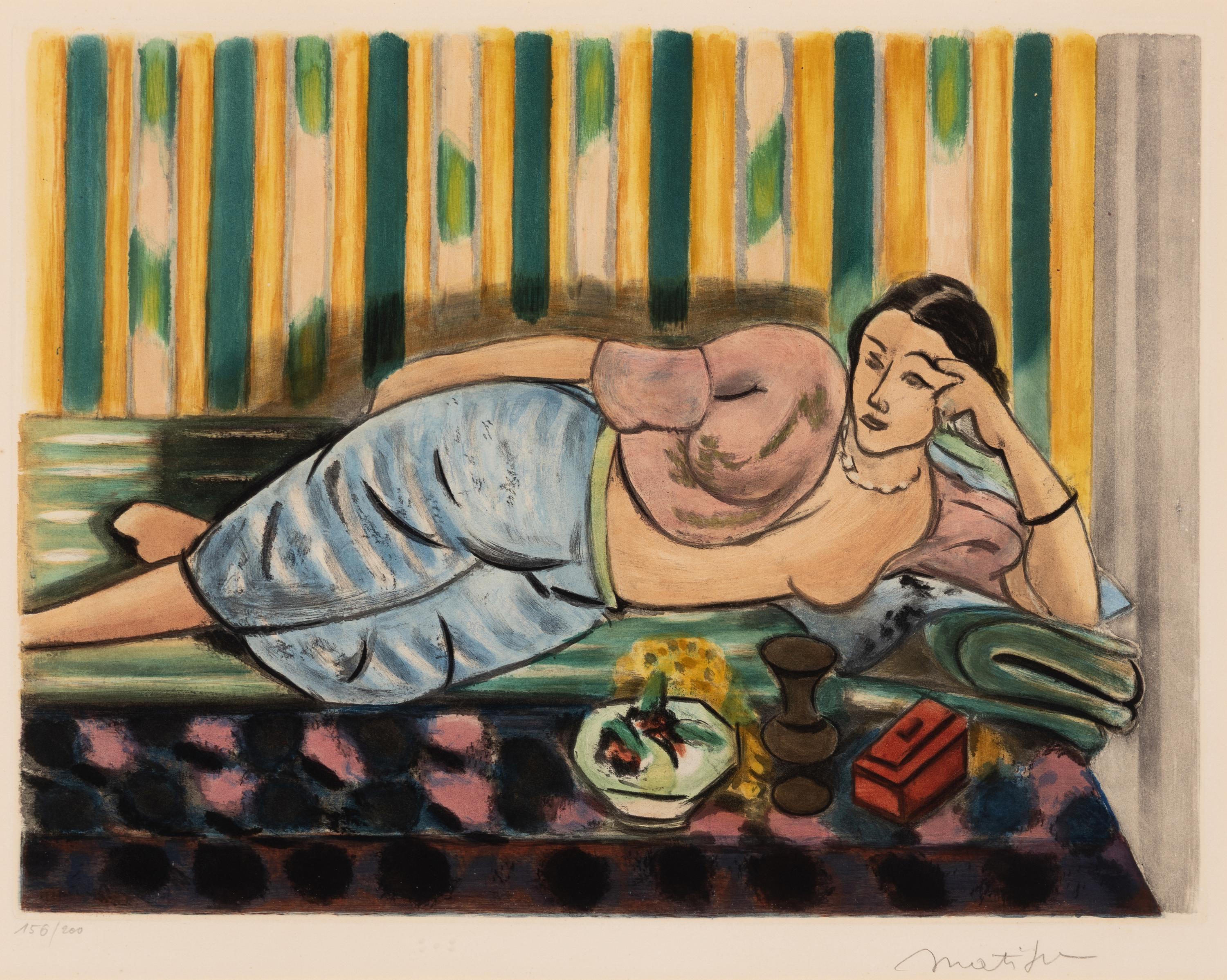 After Henri Matisse (French, 1869-1954) — Odalisque au Coffret Rouge, ca. 1952
