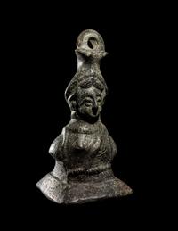 An Early Byzantine Bronze Bust Weight