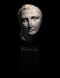 A Greek Marble Portrait Head of a Ruler