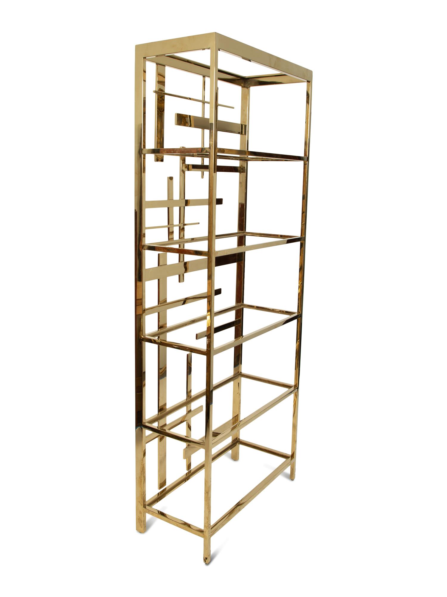 A Brass Etagere By Mitchell Gold and Bob Williams — 20TH CENTURY