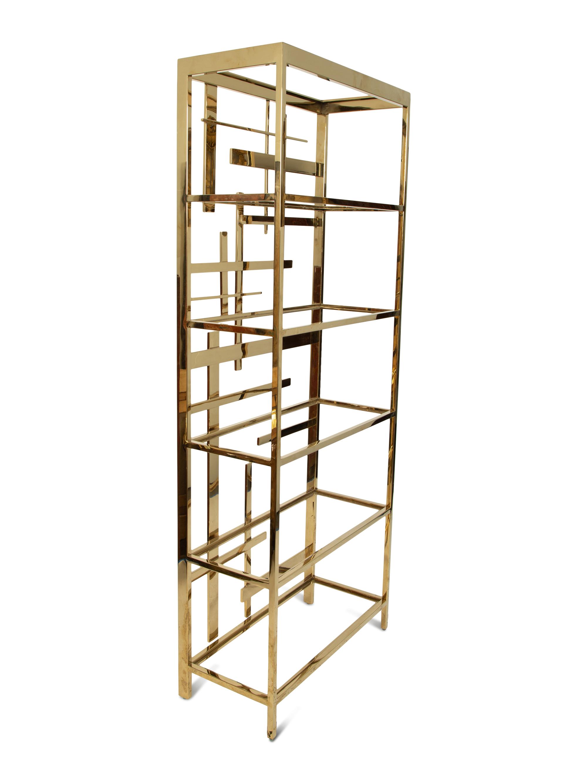 A Brass Etagere By Mitchell Gold and Bob Williams — 20TH CENTURY